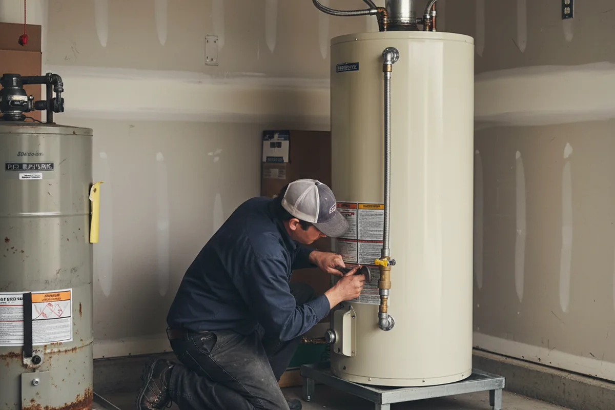 Water heater and shutoff valve replacement in Bunkerville